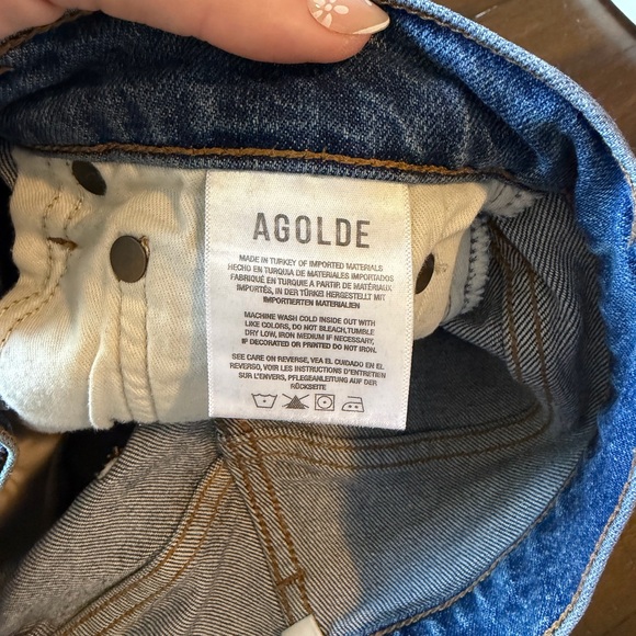 Agolde Riley High Rise Straight Crop Jeans - Picture 6 of 7